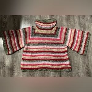 Anthropologie multicolored knit chunky M/L chunky sweater